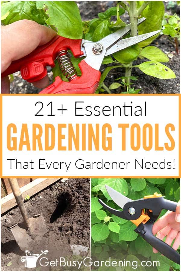  21+ Ferramentas essenciais utilizadas na jardinagem